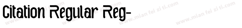 Citation Regular Reg字体转换